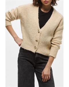 Кардиган из смесовой шерсти свободного кроя Hugo