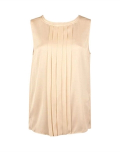 Блуза шелковая с воротником стойкой Boss