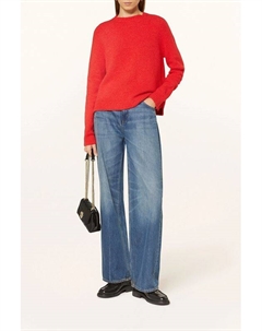 Джемпер шерстяной свободного кроя Boss