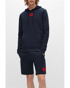 Худи хлопковое с карманом Hugo