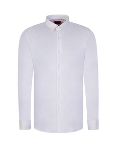 Рубашка хлопковая облегающего кроя Hugo