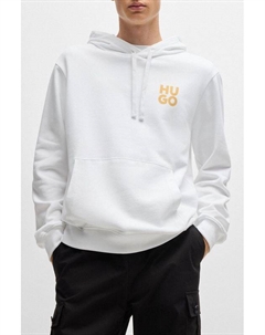 Худи хлопковое с карманом Hugo
