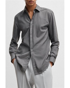 Рубашка хлопковая прямого кроя Hugo