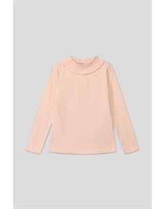 Блуза хлопковая с рюшами на воротнике Ovs