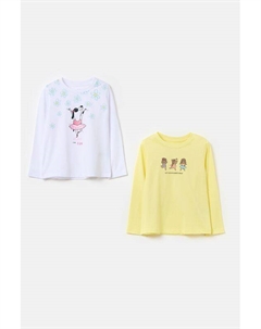 Набор из 2 хлопковых лонгсливов с принтом Ovs