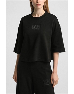 Футболка хлопковая свободного кроя Ea7