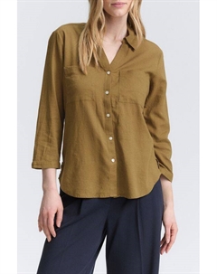 Рубашка льняная с укороченным рукавом Tom tailor