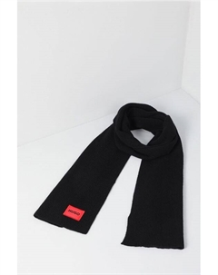 Шарф с шерстью в рубчик Hugo