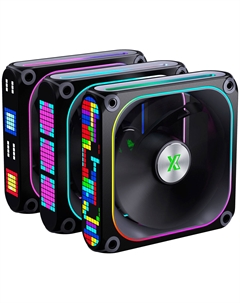 Вентиляторы для корпуса Xastra FZ120B PWM 3x120 mm ARGB (FZ120-3BA-CXX-GL)