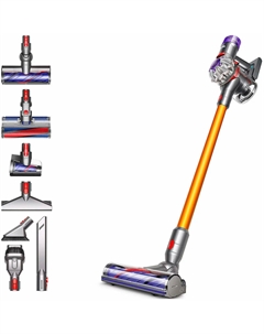 Беспроводной вертикальный пылесос Dyson V8 Absolute SV25 в цвете Silver/Yellow