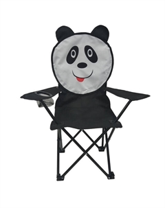 Кресло детское складное Панда 590х360х635мм черное Нет марки