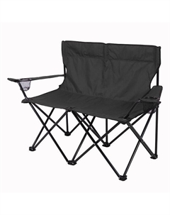 Кресло туристическое двухместное складное 1000х500х800мм черное Нет марки