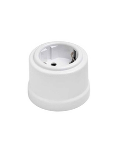 Розетка 1 пост ELECTRALINE с/з белый Нет марки