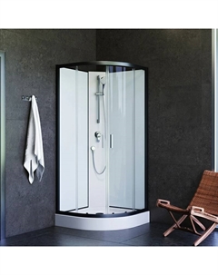 Душевая кабина 90x90 Joy W85C-001-090GT профиль графит матовый, низкий поддон Am.pm.