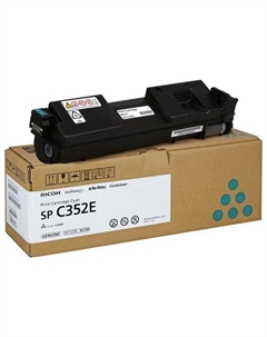 Картридж лазерный Ricoh SP C352E/408216, голубой, 6000 страниц, оригинальный для Ricoh SPC352