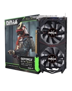 Видеокарта NVIDIA GeForce GTX 750 Ti 640SP, 4Gb DDR5, 128 бит, PCI-E, VGA, DVI, HDMI, Retail (NF75TI045F) Ninja