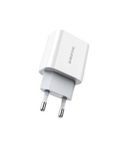 Сетевое зарядное устройство Borofone BA38A Speedy 18Вт, USB type-C, Quick Charge, PD, 3A, белый (22683)