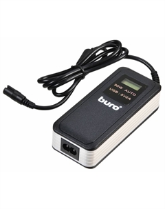 Адаптер питания универсальный Buro BUM-0065A90 автоматический 90W 15V-20V 11-connectors 1xUSB 2.1A от бытовой электросети LCD индикатор