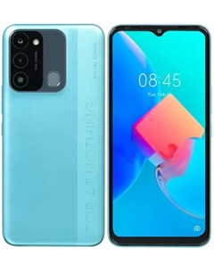 Смартфон Tecno Spark 8C, 6.6" 720x1612 IPS, Unisoc Tiger T606, 4Gb RAM, 64Gb, 3G/4G, NFC, Wi-Fi, BT, 2xCam, 2-Sim, 5000 мА⋅ч, Micro-USB, Android 11 Go, бирюзовый