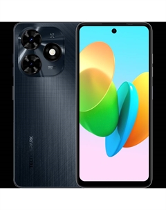 Смартфон Tecno Spark 20C, 6.56" 1612x720 IPS, MediaTek Helio G36, 4Gb RAM, 128Gb, 3G/4G, NFC, Wi-Fi, BT, 2xCam, 2-Sim, 5000 мА⋅ч, USB Type-C, Android 13, черный (TCN-BG7N.4.128.GRBK)