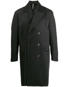 Low brand двубортное пальто прямого кроя 4 серый Low brand