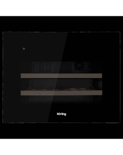 Встраиваемый винный шкаф KORTING KFW 501 SL GN, черное стекло Korting