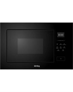 Встраиваемая микроволновая печь KORTING KMI 827 GN, чёрное стекло Korting
