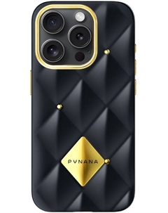 Чехол Metal Diamond Series для iPhone 16 Pro Max, черный Pynana