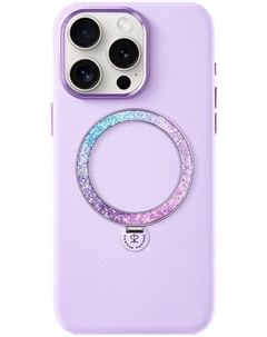 Чехол Dancing Circle Series MagSafe для iPhone 16 Pro, фиолетовый Pynana
