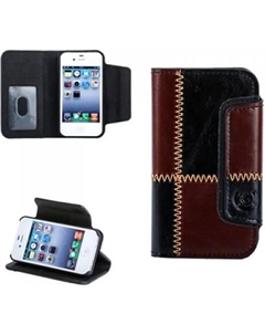 Чехол для Apple iPhone 4 4G 4S numia книжный стиль с рисунком черно-коричневого цвета Numia