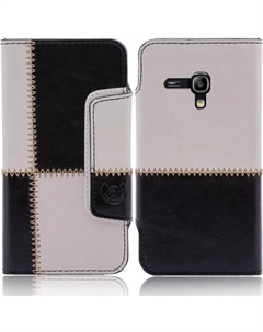 Чехол для Samsung Galaxy S3 Mini (i8190) черно-белый узор в стиле книги numia Numia