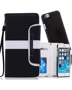 Чехол для Apple iPhone 5C Numia Bookstyle 2 в 1 черный белый