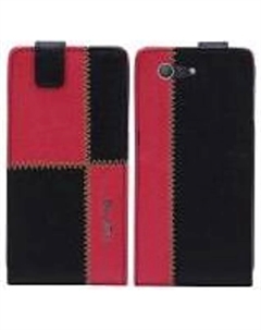 Чехол для Sony Xperia Z3 Compact Numia Flipstyle черно-красный