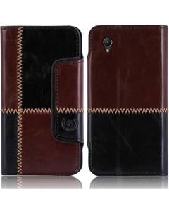 Чехол для Sony Xperia Z (L36H) numia книжный узор, черно-коричневый Numia