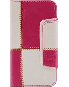 Чехол для Samsung Galaxy S5 SV G900F / G900H Numia Bookstyle строчка розово-белая