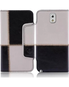 Чехол для Samsung Note 3 N9000 N9002 N9005 numia книжный стиль узор шва черно-белый Numia