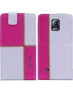 Чехол для Samsung Galaxy Note 4 SM-N910F Numia Flipstyle бело-розовый