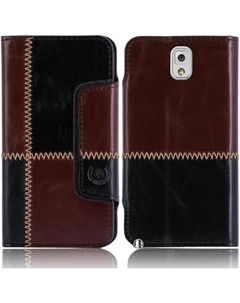 Чехол для Samsung Note 3 N9000 N9002 N9005 numia book стиль узор шва черно-коричневый Numia