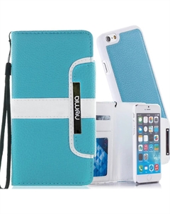 Чехол для Apple iPhone 7 Numia Bookstyle 2 в 1 Бирюзово-Белый