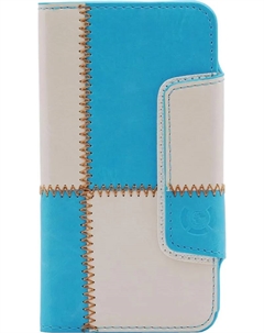 Чехол для Samsung Galaxy S5 SV G900F / G900H Numia Bookstyle строчка сине-белая