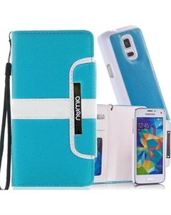 Чехол для Samsung Galaxy S3 Mini (i8190) Numia Bookstyle 2 в 1 бирюзово-белый