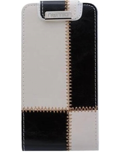 Чехол для Apple iPhone 4 4G 4S 2в1 numia Flipstyle бело-черный Numia