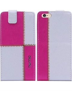 Чехол для Apple Iphone 6/6s Plus Numia Flipstyle бело-розовый