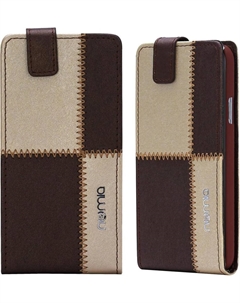 Чехол для Sony Xperia T3 Numia Flipstyle коричнево-бежевый