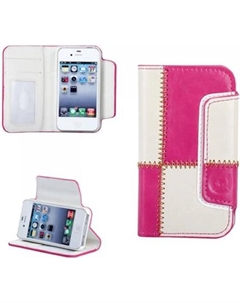 Чехол для Apple iPhone 4 4G 4S numia книжный стиль с рисунком розово-белый Numia