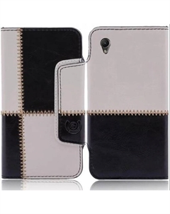 Чехол для Sony Xperia Z (L36H) numia книжный узор, черно-белый Numia