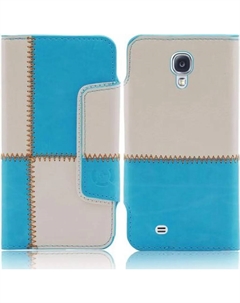 Чехол для Samsung Galaxy S4 i9500 i9505 numia книжный стиль узор шва синий и белый Numia