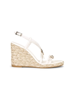 Босоножки на танкетке Georgie espadrille, cream & natural Stuart weitzman