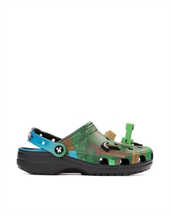 Сабо Minecraft x Classic Clog, цвет Green/Multicolor Crocs