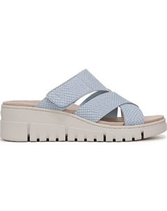 Сандалии на танкетке Uptown sunset wedge sandal, blue mist nubuck Vionic
